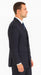 Men's Double Breasted Suits Navy Blue Suit For Men/PS Suit With Smooth Stripe ~ Pinstripe Full Canvanced Poly~Rayon Feel Pleated Pants