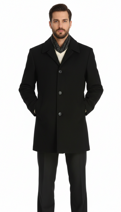 Men'S Dress Coat 34 Model With Vent Wool Blen Online Discount Fashion Sale - Image 6