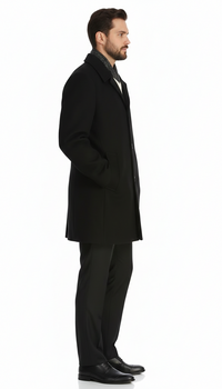 Men'S Dress Coat 34 Model With Vent Wool Blen Online Discount Fashion Sale - Image 7