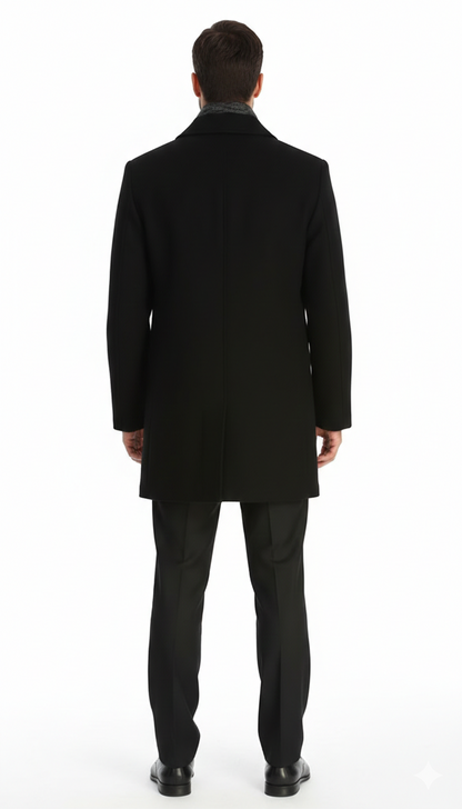 Men'S Dress Coat 34 Model With Vent Wool Blen Online Discount Fashion Sale - Image 2
