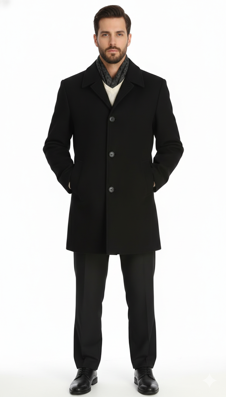 Men'S Dress Coat 34 Model With Vent Wool Blen Online Discount Fashion Sale