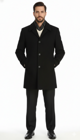 Men'S Dress Coat 34 Model With Vent Wool Blen Online Discount Fashion Sale