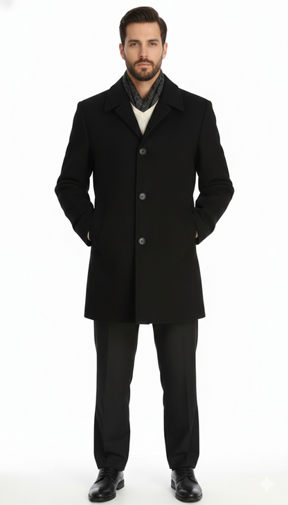 Men'S Dress Coat 34 Model With Vent Wool Blen Online Discount Fashion Sale