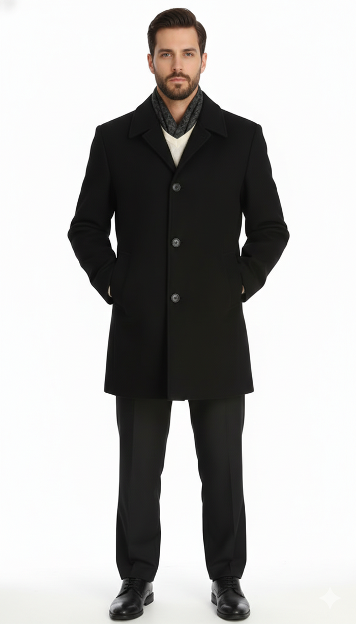 Men'S Dress Coat 34 Model With Vent Wool Blen Online Discount Fashion Sale