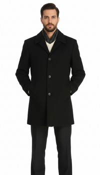 Men'S Dress Coat 34 Model With Vent Wool Blen Online Discount Fashion Sale - Image 6