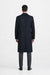 Men'S Dress Coat 38 Inch Three-Button Navy Blue Wool-Three Quarter (36'' Overcoat) Vent 3 Butto
