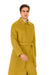 Men's Dress Coat Belted Full Length Overcoat ~ Long Men's Dress Topcoat -  Winter coat 45 Inches Button Closure Camel Coat