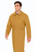 Men's Dress Coat Belted Full Length Overcoat ~ Long Men's Dress Topcoat -  Winter coat 45 Inches Button Closure Camel Coat