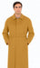 Men's Dress Coat Belted Full Length Overcoat ~ Long Men's Dress Topcoat -  Winter coat 45 Inches Button Closure Camel Coat
