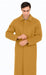 Men's Dress Coat Belted Full Length Overcoat ~ Long Men's Dress Topcoat -  Winter coat 45 Inches Button Closure Camel Coat
