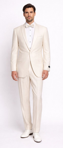 Men'S Dress Formal Ivory ~ Cream ~ Off White Dinner Jacket ~ Fashion Tuxedo For Men ~ Blazer ~ Sport 1 Button Peak Lapel