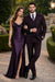 Mens 2 Button Modern Fit Vested Wool Suit in Eggplant