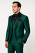 Mens Emerald Green Tuxedo with Black Satin Shawl Lapel – 3 Piece Formal Suit with Vest