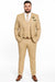 Men's Slim Fitted Euro Tapered Camel ~ Khaki ~ Bronze ~ Camel  ~ Canary Color 2 Buttons Vested