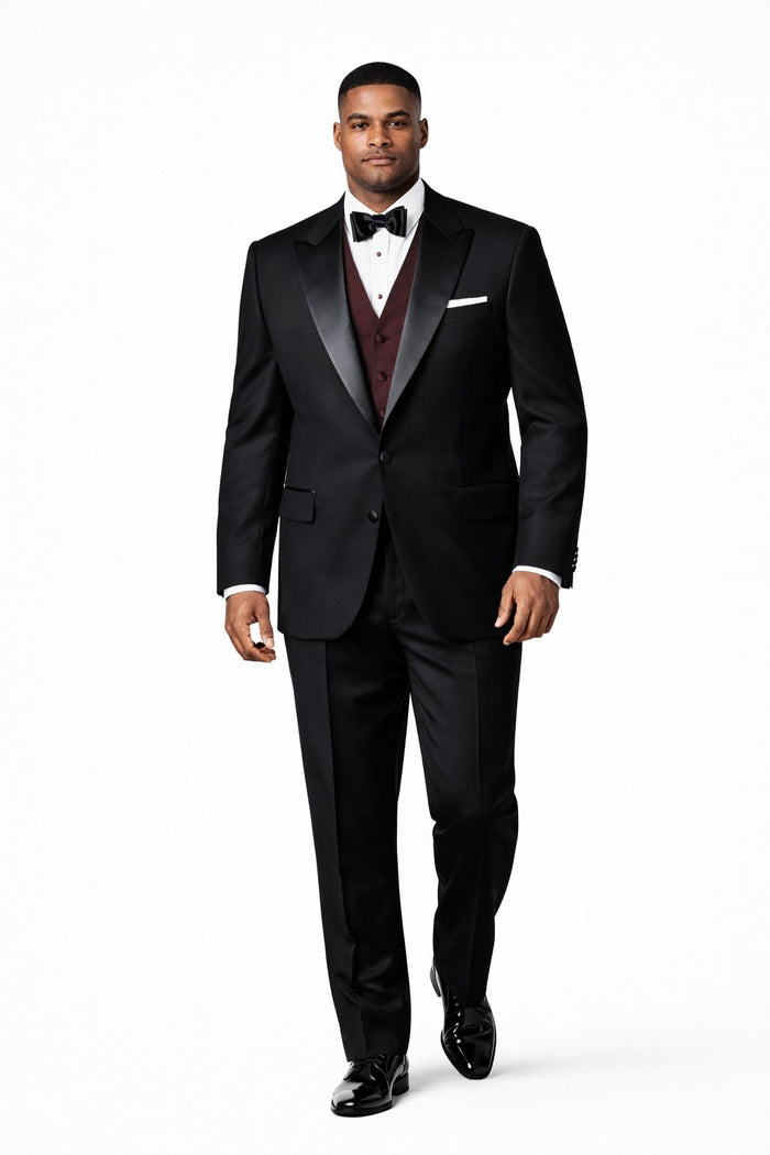 Men'S 2 Buttons Tuxedo 2 Buttons Tuxedo Jacket + Pants Satin - Image 6