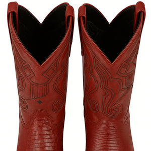 Men's Wild West Teju Lizard Skin J Toe Boots 29907