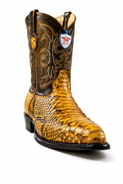 Men's Wild West Python Skin J Toe Boots 29957 - Image 4