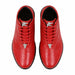 Mens Exotic Sneakers - Alligator Sneakers By Brand  in Color Red
