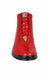 Mens Exotic Sneakers - Alligator Sneakers By Brand  in Color Red