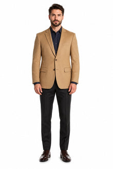 Men's Extra Long Outerwear Coat Camel