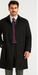 Men's Extra Long Outerwear Black Coat