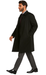 Men's Extra Long Outerwear Black Coat