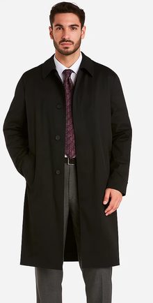 Men's Extra Long Outerwear Black Coat