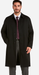 Men's Extra Long Outerwear Black Coat