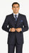Mens Fancy Stripe High Fashion Suit with Vest and Pants