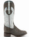 Men's Ferrini Acero Elephant Print Boots Handcrafted Black