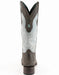 Men's Ferrini Acero Elephant Print Boots Handcrafted Black