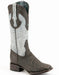 Men's Ferrini Acero Elephant Print Boots Handcrafted Black