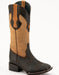 Men's Ferrini Acero Elephant Print Boots Handcrafted Nicotine