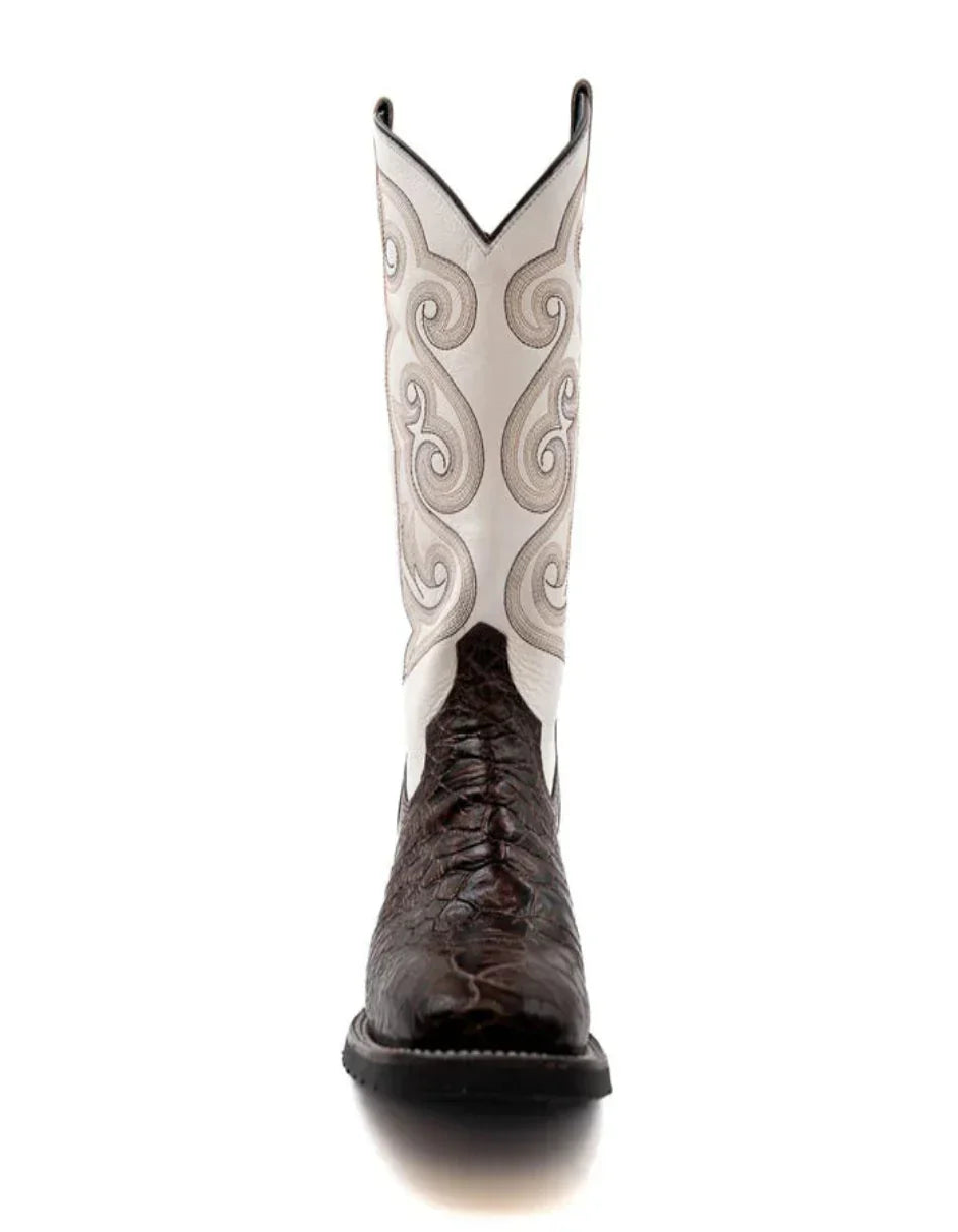 Men's Genuine Exotic Animal Skin Ferrini Hornback Crocodile Card Holder by Ferrini USA - Image 2