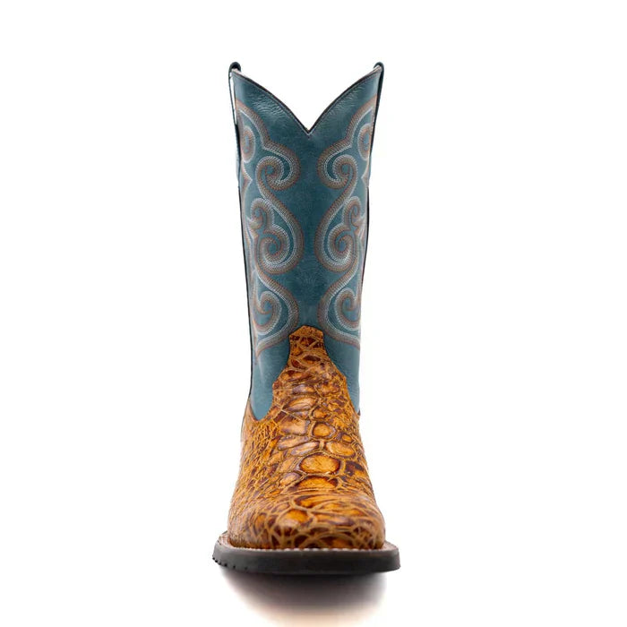 Men's Genuine Exotic Animal Skin Ferrini Hornback Crocodile Card Holder by Ferrini USA - Image 4