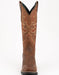 Men's Ferrini Toro Leather Boots Handcrafted Brandy