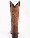 Men's Ferrini Toro Leather Boots Handcrafted Brandy