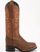 Men's Ferrini Toro Leather Boots Handcrafted Brandy