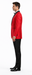 Men'S Formal Attire Red Dinner Jacket Suit And Black Lapel Black Pant Fashion Tuxedo For Men - Red Tuxedo
