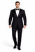 Black 2 Button Wool Tuxedo Without Pleat Flat Front Pants