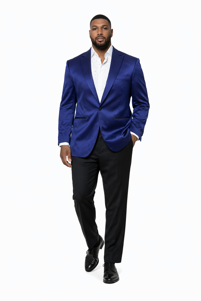 Mens Cowboy Blazer - Western Sport Coat in Color Navy Blue - Image 6
