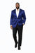 Mens Cowboy Blazer - Western Sport Coat in Color Navy Blue
