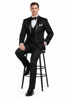 2 Button Super 120'S Wool Tuxedo Jacket + Pants - Image 5
