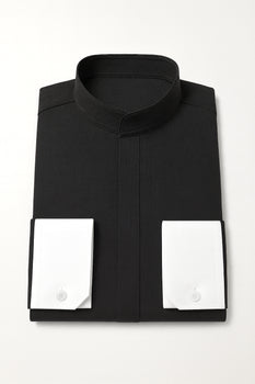 hidden button collar dress shirts Men's Down weight and breathable Jacquard Hidden Buttons Shirts BLUE