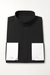 Men's Fashion Hidden Button French Cuff Mandarin Collarless Preacher Round Style Men's Dress Shirt
