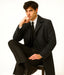 Men's Full Length Wool Overcoat Belted Charcoal Grey Belted Wool Overcoat