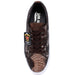 Men's Genuine Full Python Skin Sneakers - Rustic Brown