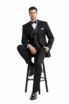 2 Button Gianni Super 140'S Wool Premier Quality Italian Fabric Design Jacket + Pants - Image 5