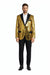 Men's One Button  Gold Sequin Blazer - Sequin Tuxedo - Dinner Jacket
