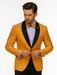 Designer Men’s Gold Tuxedo Blazer – Slim Fit Formal Style